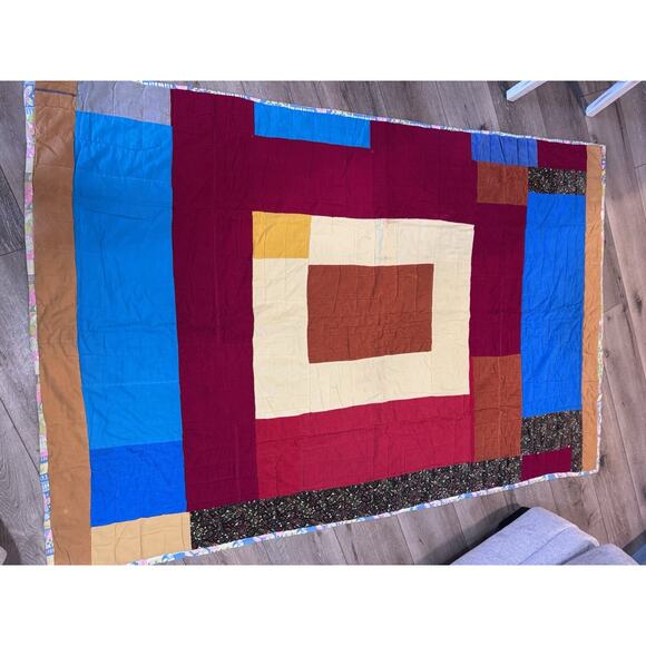 Handmade Quilt Approx 51”x 80” - Picture 1 of 12